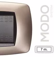 Placca Master Modo 7 posti in tecnopolimero Rame opaco 39TC547