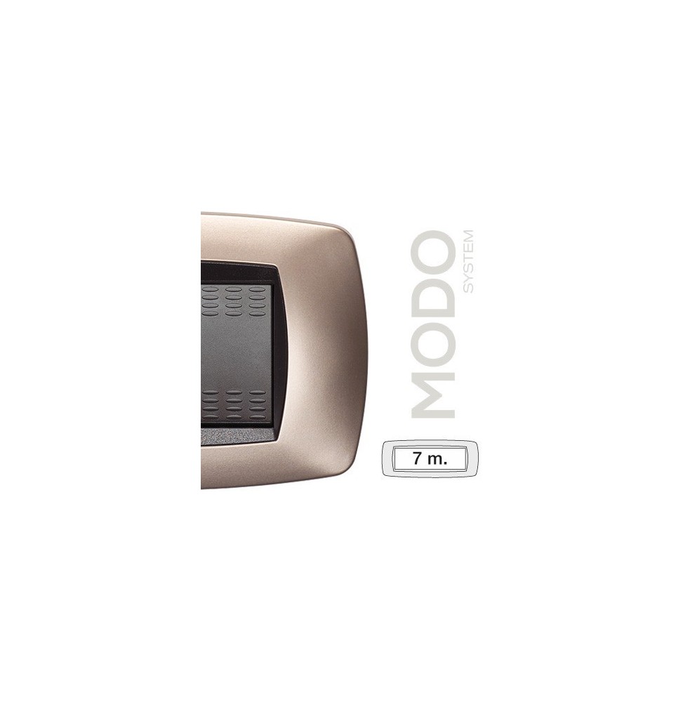 Placca Master Modo 7 posti in tecnopolimero Rame opaco 39TC547