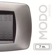 Placca Master Modo 7 posti in tecnopolimero bronzo opaco 39TC557