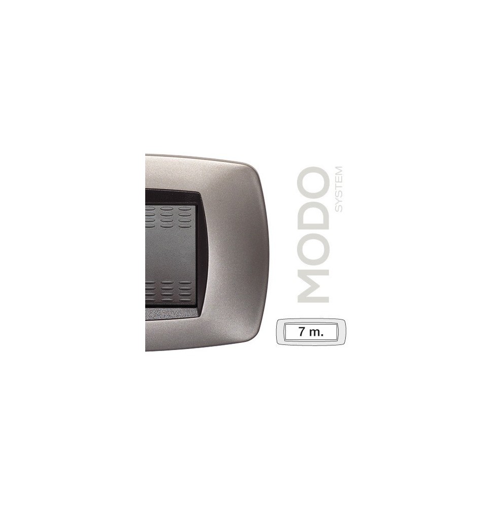 Placca Master Modo 7 posti in tecnopolimero bronzo opaco 39TC557