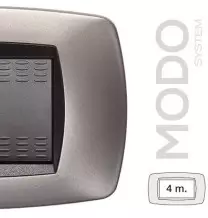 Placca Master Modo 4 posti in tecnopolimero bronzo opaco 39TC554