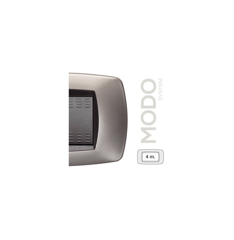 Placca Master Modo 4 posti in tecnopolimero bronzo opaco 39TC554