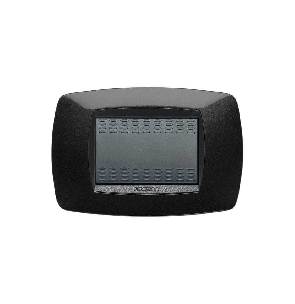 Placca Master Modo Nero 3 posti in tecnopolimero 39TC203