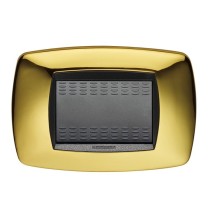 Placca Master Modo 3 posti in tecnopolimero Ottone 39TC213