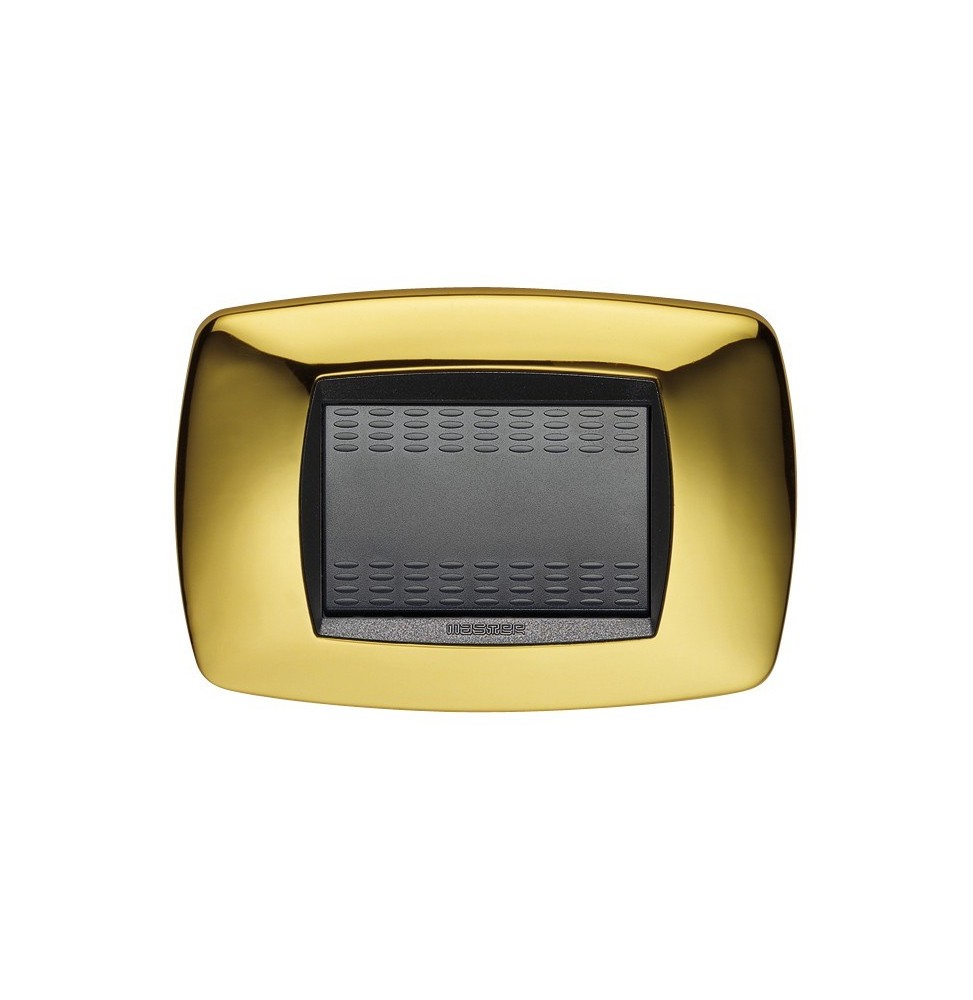 Placca Master Modo 3 posti in tecnopolimero Ottone 39TC213