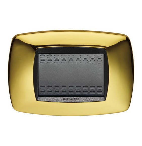 Placca Master Modo 3 posti in tecnopolimero Ottone 39TC213