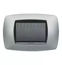 Placca Master Modo Titanio 3 posti in tecnopolimero 39TC253