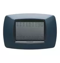 Placca Master Modo 3 posti in tecnopolimero Blu notte 39TC353