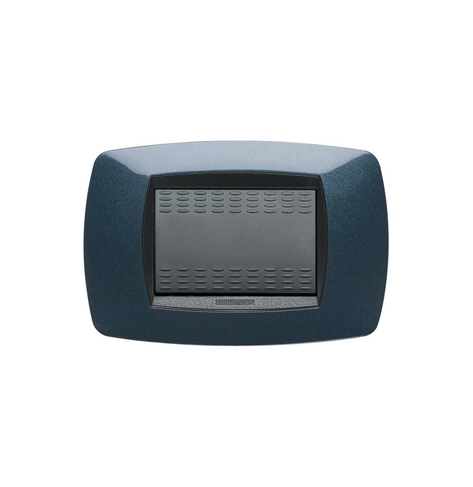 Placca Master Modo 3 posti in tecnopolimero Blu notte 39TC353