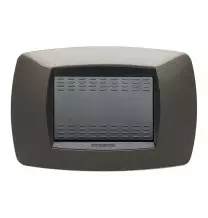 Placca Master Modo Grigio Antracite 3 Posti Tecnopolimero 39TC383