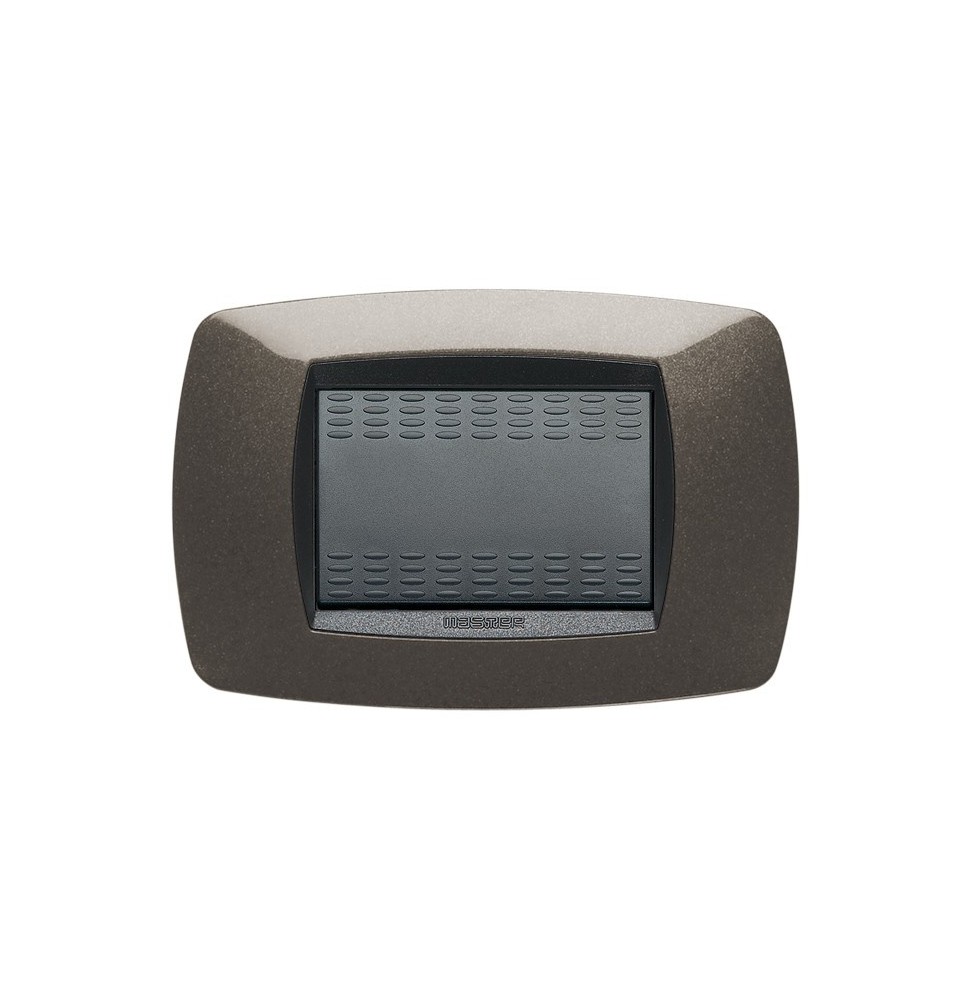 Placca Master Modo Grigio Antracite 3 Posti Tecnopolimero 39TC383