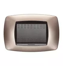 Placca Master Modo 3 posti in tecnopolimero Rame opaco 39TC543