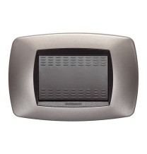 Placca Master Modo 3 posti in tecnopolimero bronzo opaco 39TC553