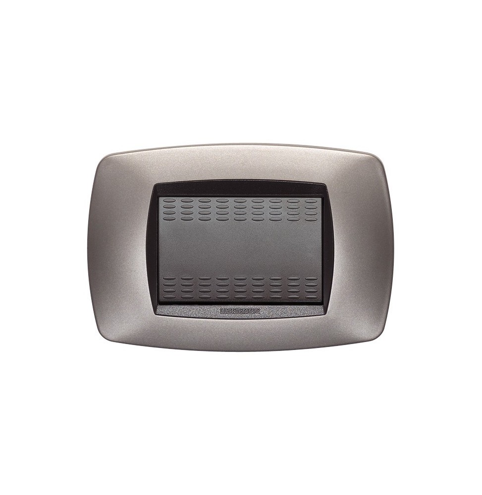 Placca Master Modo 3 posti in tecnopolimero bronzo opaco 39TC553