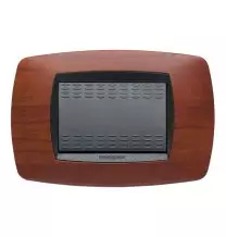 Placca Master Modo 3 posti in tecnopolimero ciliegio 39TC413