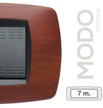 Placca Master Modo 7 posti in tecnopolimero Ciliegio 39TC417