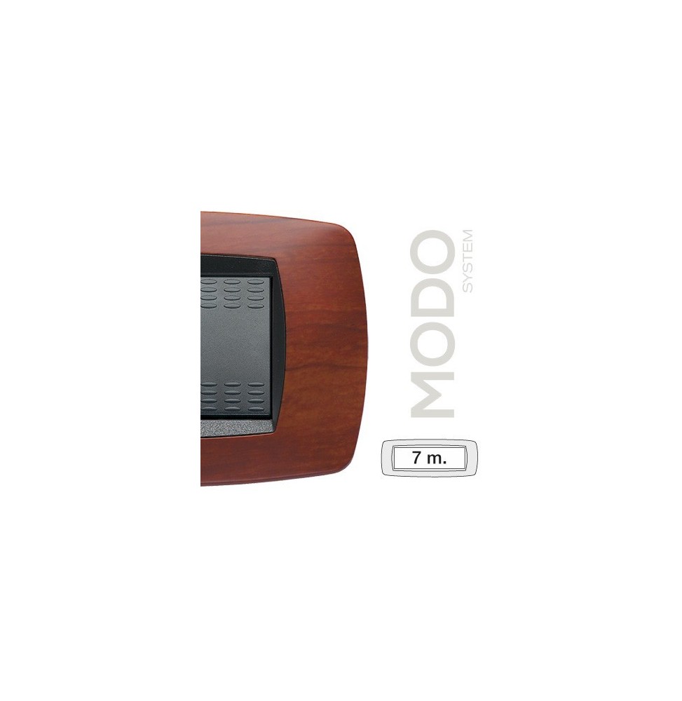 Placca Master Modo 7 posti in tecnopolimero Ciliegio 39TC417