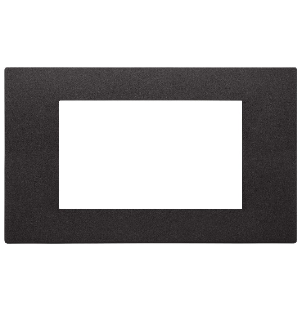 Placca 4 moduli in tecnopolimero Vimar Linea Nera 30654.02