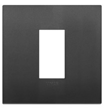 Placca Classic 1 modulo Vimar Arke' nera in tecnopolimero 19641.71