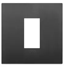 Placca Classic 1 modulo Vimar Arke' nera in tecnopolimero 19641.71