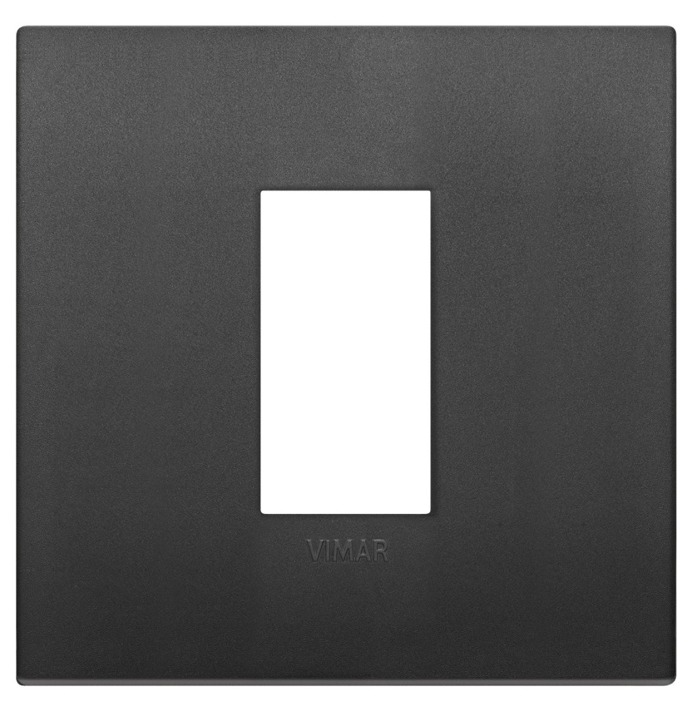 Placca Classic 1 modulo Vimar Arke' nera in tecnopolimero 19641.71
