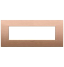 Placca  Vimar Arke' Classic 7 moduli Rame spazzolato 19657.11