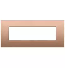 Placca  Vimar Arke' Classic 7 moduli Rame spazzolato 19657.11