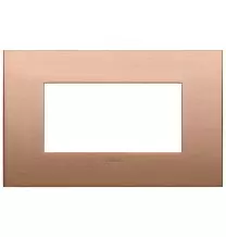 Placca Vimar Arke' Classic 4 moduli Rame spazzolato 19654.11