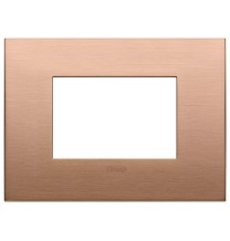 Placca  Vimar Arke' Classic 3 moduli Rame spazzolato 19653.11