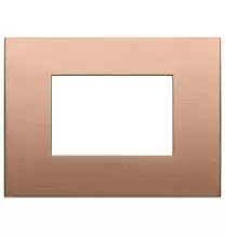 Placca  Vimar Arke' Classic 3 moduli Rame spazzolato 19653.11