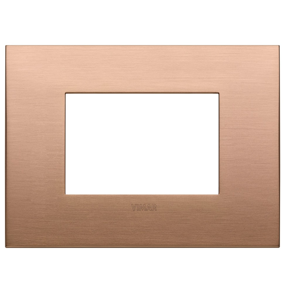 Placca  Vimar Arke' Classic 3 moduli Rame spazzolato 19653.11