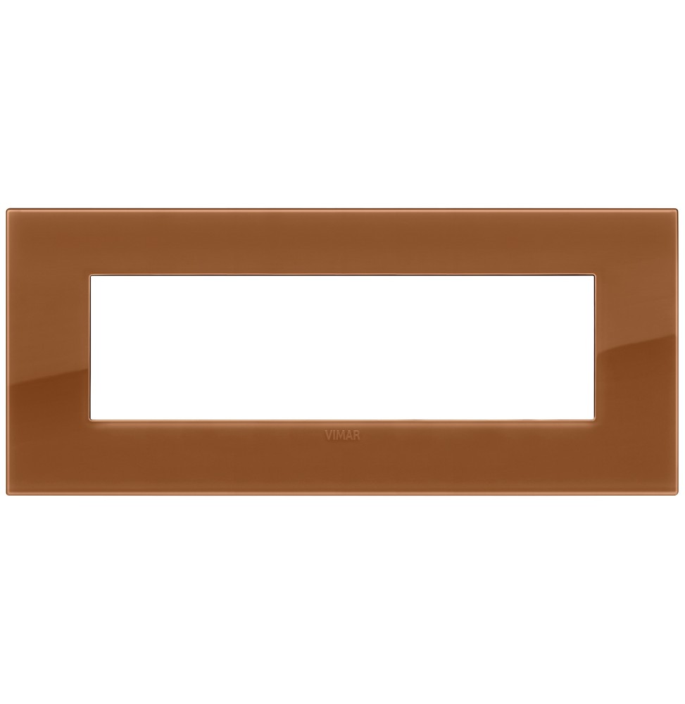 Placca  Vimar Arke' Classic  7 moduli Reflex Caramel 19657.62