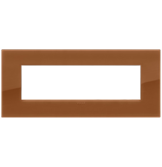 Placca  Vimar Arke' Classic  7 moduli Reflex Caramel 19657.62
