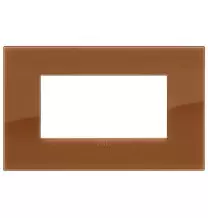 Placca  Vimar Arke' Classic  4 moduli Reflex Caramel 19654.62