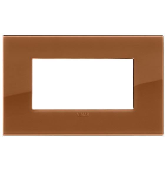 Placca  Vimar Arke' Classic  4 moduli Reflex Caramel 19654.62
