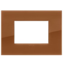 Placca  Vimar Arke' Classic  3 moduli Reflex Caramel  19653.62