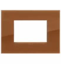 Placca  Vimar Arke' Classic  3 moduli Reflex Caramel  19653.62