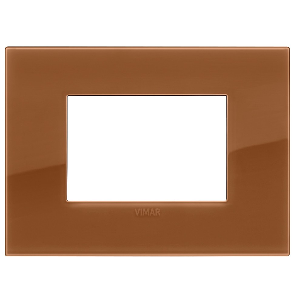 Placca  Vimar Arke' Classic  3 moduli Reflex Caramel  19653.62