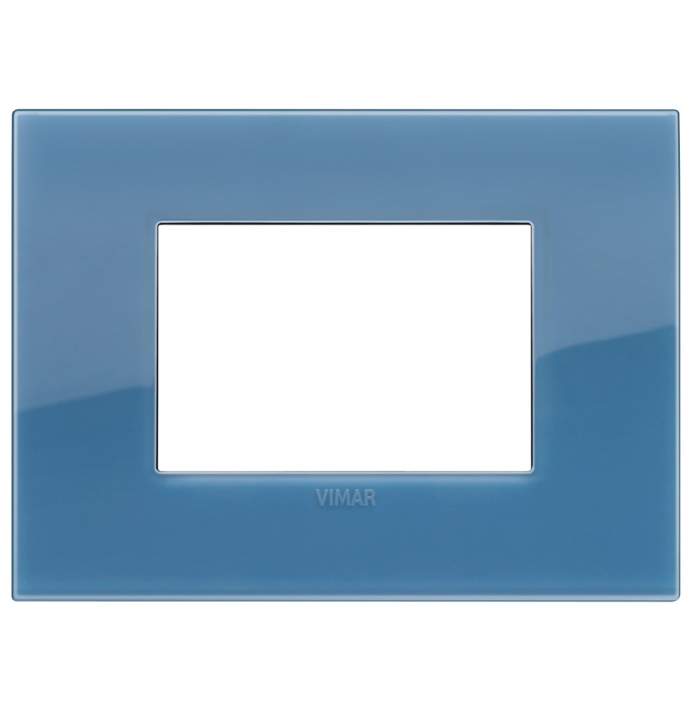 Placca  Vimar Arke' Classic  3 moduli Reflex Oltremare 19653.64