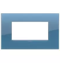 Placca  Vimar Arke' Classic 4 moduli Reflex Oltremare 19654.64
