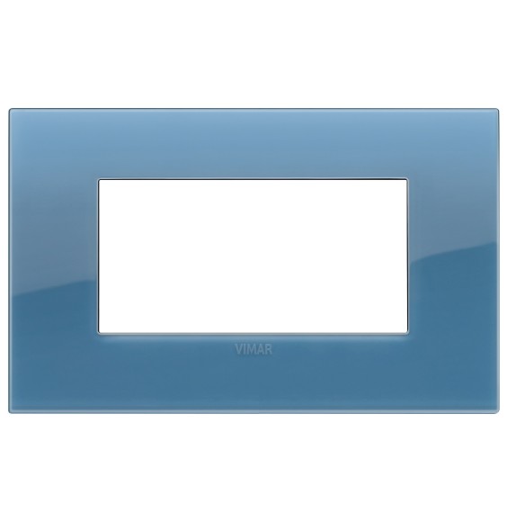 Placca  Vimar Arke' Classic 4 moduli Reflex Oltremare 19654.64