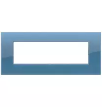 Placca  Vimar Arke' Classic 7 moduli Reflex Oltremare 19657.64