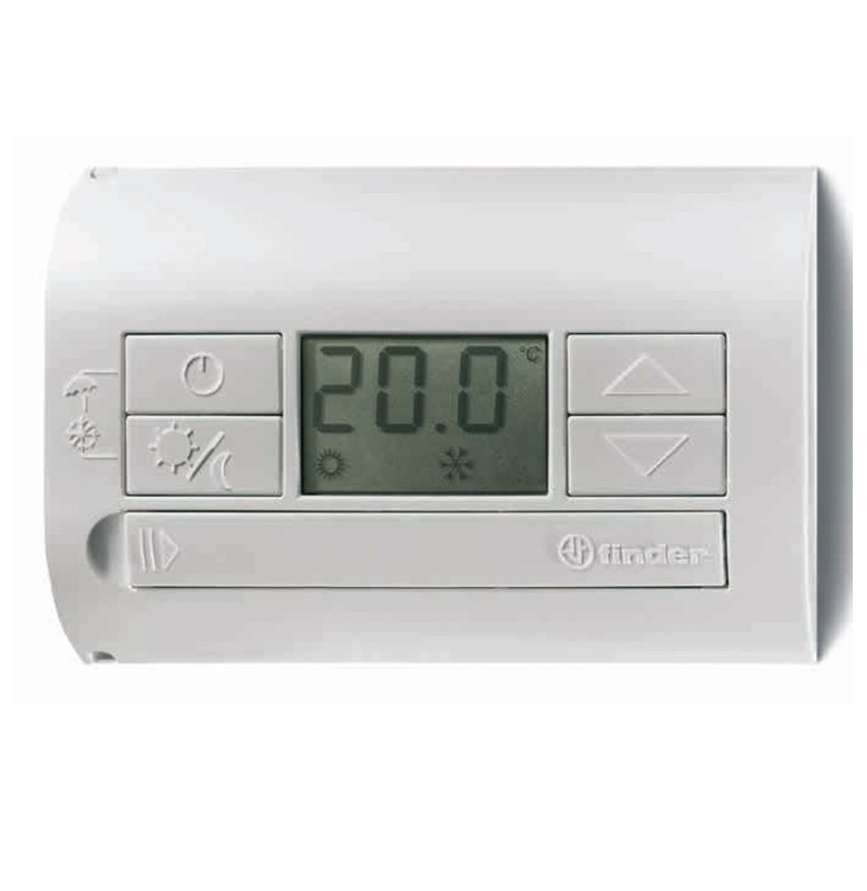 Termostato digitale a parete con display digitale Bianco Finder 1T3190030000