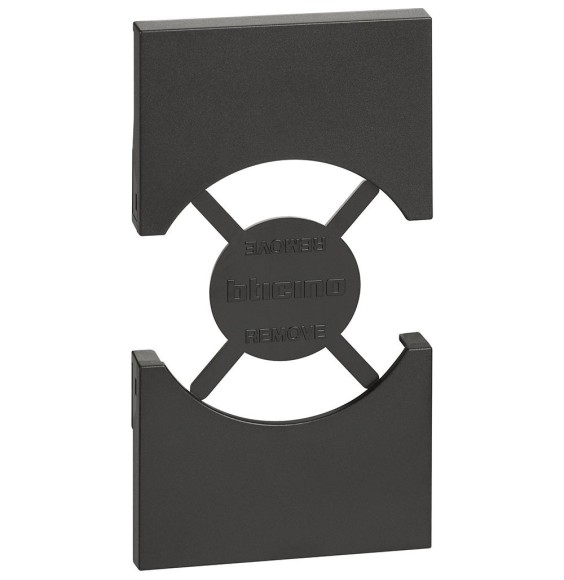 Cover Bticino Living Now per prese Tedesche colore nero  KG03