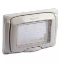 Placca Stagna per Modo e Mix  Master IP55 3 posti bianca 43603