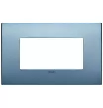 Placca  Vimar Arke' Classic 4 moduli Blu Matt 19654.76
