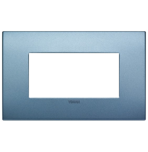 Placca  Vimar Arke' Classic 4 moduli Blu Matt 19654.76