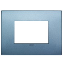Placca  Vimar Arke' Classic 3 moduli Blu Matt 19653.76