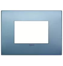 Placca  Vimar Arke' Classic 3 moduli Blu Matt 19653.76