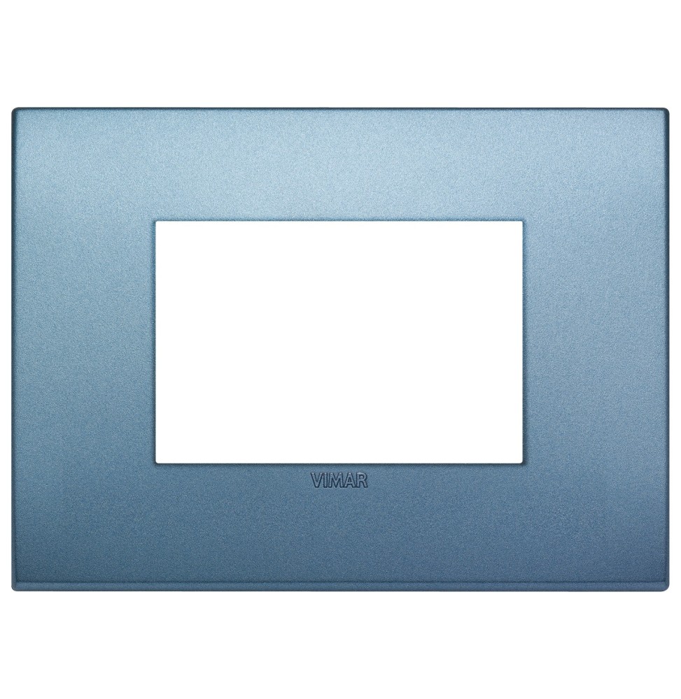 Placca  Vimar Arke' Classic 3 moduli Blu Matt 19653.76